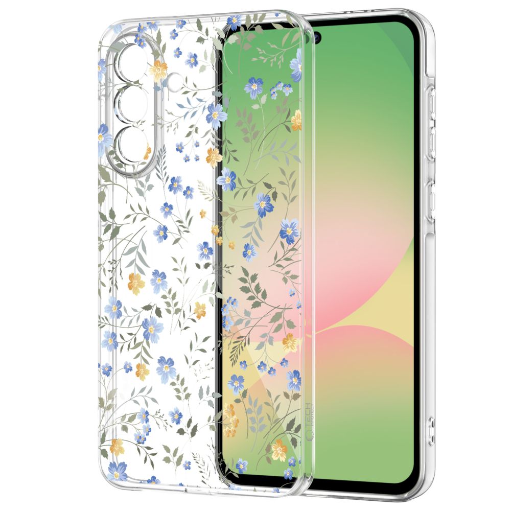 Dėklas Tech-Protect FlexAir Samsung Galaxy A27 5G, gėlių raštas