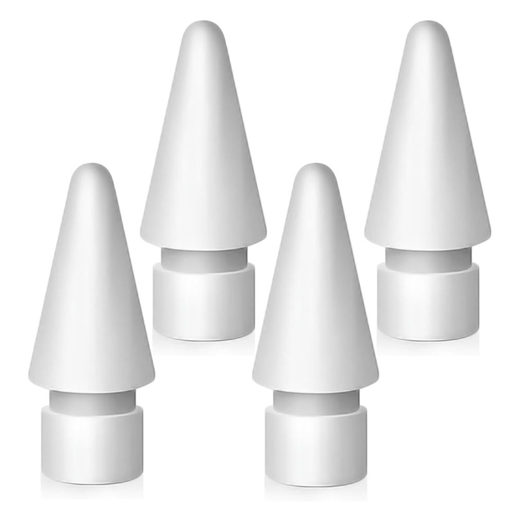 Jutiklinio rašiklio antgaliai Tech-Protect Stylus Tips Apple Pencil, 4 vnt., balti