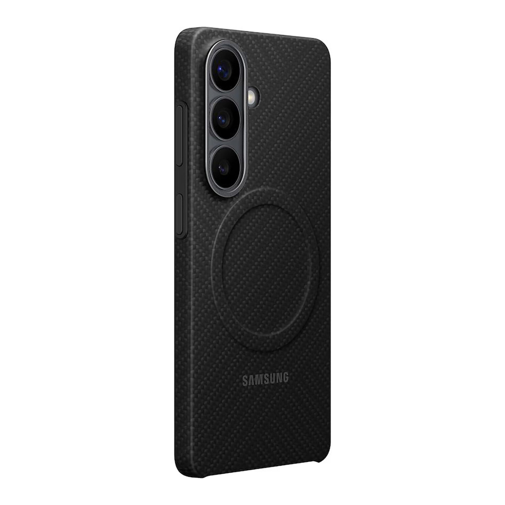Samsung Carbon Magnet Case dėklas Samsung Galaxy S26, suderinamas su MagSafe - juodas