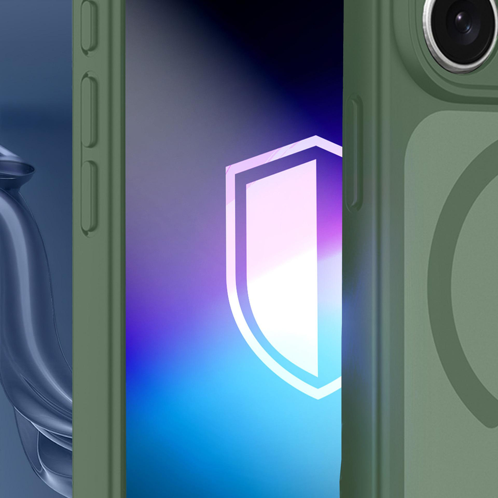 3mk Misty MagCase, skirtas Samsung Galaxy S25 – žalias