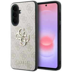 Guess Leather 4G Metal Logo dėklas Samsung Galaxy A37 5G - rožinis
