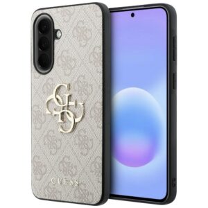 Guess Leather 4G Metal Logo dėklas Samsung Galaxy A57 5G - rožinis
