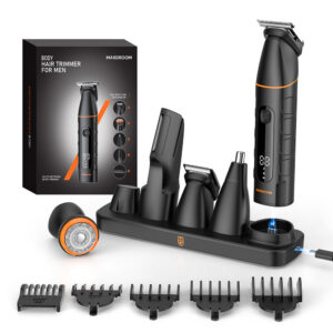 MAXGROOM LK-892 universalusis apjuostuvas su pakeičiamais antgaliais - juodas