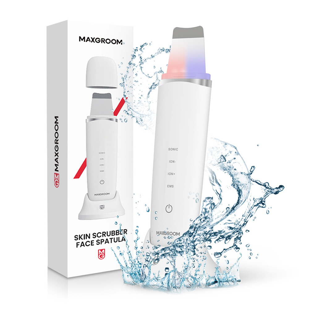 MAXGROOM M-169 ultragarsinis kavitacijos ir LED šviesos terapija - balta