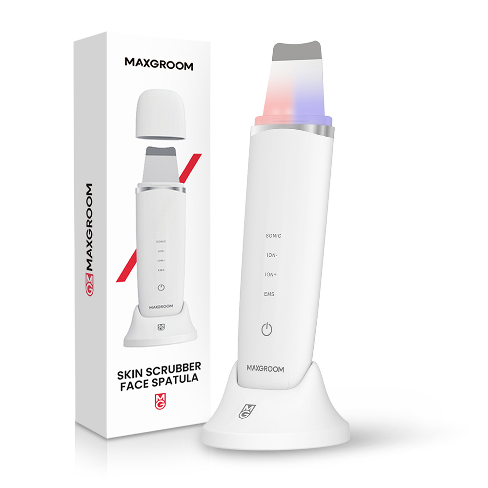 MAXGROOM M-169 ultragarsinis kavitacijos ir LED šviesos terapija - balta