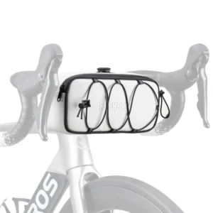 Rockbros TL001 ROAD TO SKY 1.9L Atsparus vandeniui dviračio krepšys vairamiui - Baltas