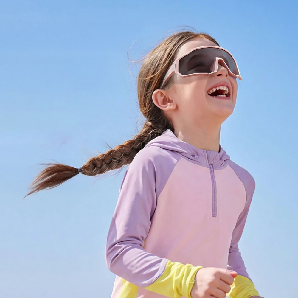 Rockbros SP383 Photochromic dviračių akiniai su UV400 apsauga vaikams - rožiniai