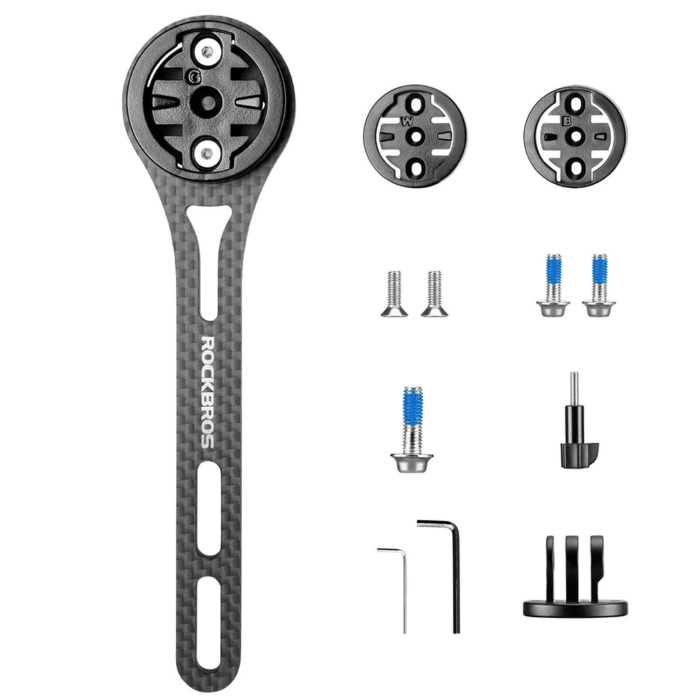Rockbros FK-307W anglies pluošto dviračio kompiuterio laikiklis - juoda