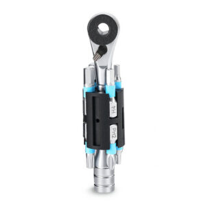Rockbros TG-8601 dviračio multitool S2 ratuoklinė rakta cilindrinėje dėžėje - Juodas