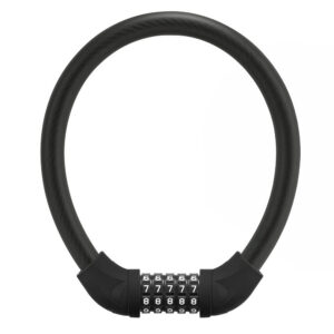 Rockbros RKS870-BK dviračio spyna su kodu, plieno kabelis, 85 cm - juoda
