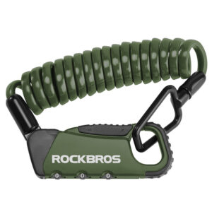 Rockbros RBK6N kombinuota dviračio spyna - žalia