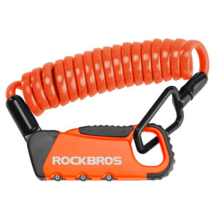 Rockbros RBK6N kombinuota dviračio spyna - Oranžinė