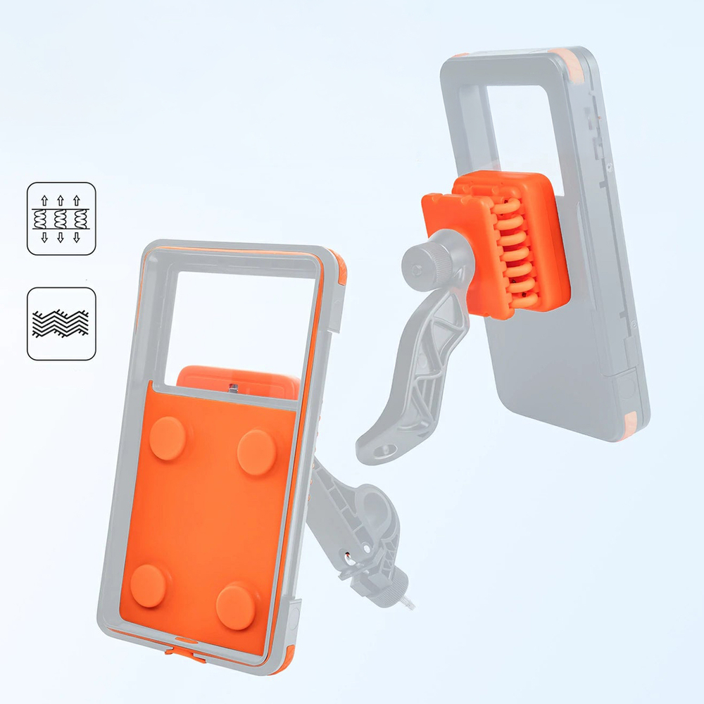 Rockbros HW-87 magnetinis vandeniui atsparus telefono laikiklis - juodas