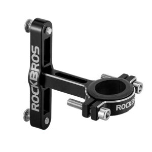 Rockbros KS-416 reguliuojamas aliuminio butelio laikikilčio adapteris - juodas