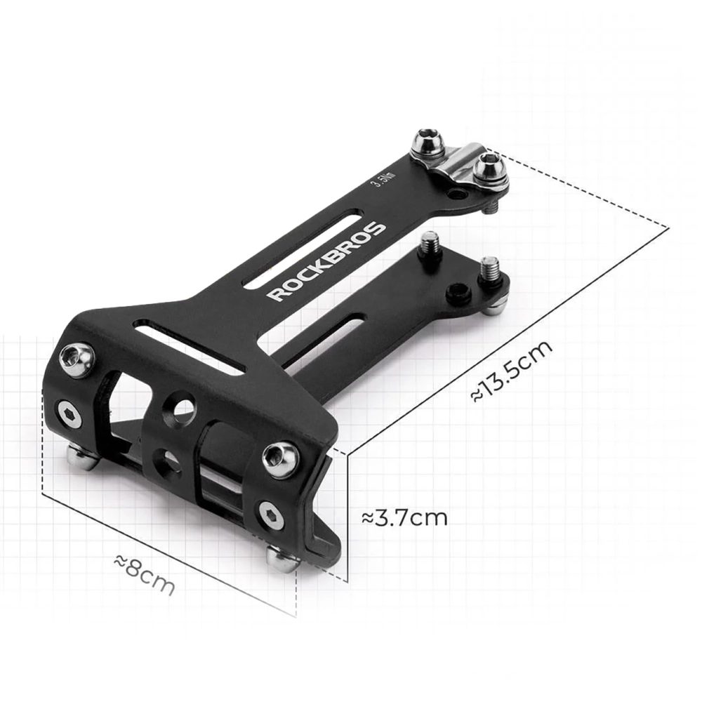 Rockbros 31210003001 butelio laikikilčio adapteris aliuminio sėdynei - juodas