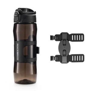 Rockbros S550H-1 700 ml šiluminis butelis su magnetiniu laikikiu ir tvirtinimo juostele - juodas
