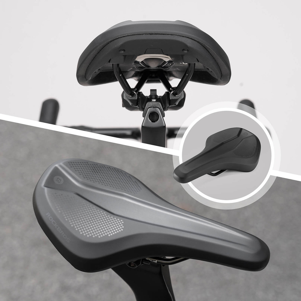 Rockbros B824 sportinis ergonomiškas dviračio balno - juodas