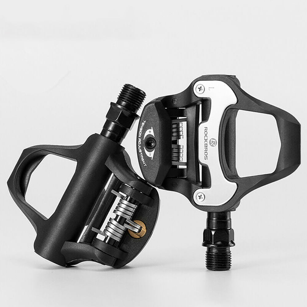 Rockbros LP-R pedalų flekai, LOOK sistema - juoda