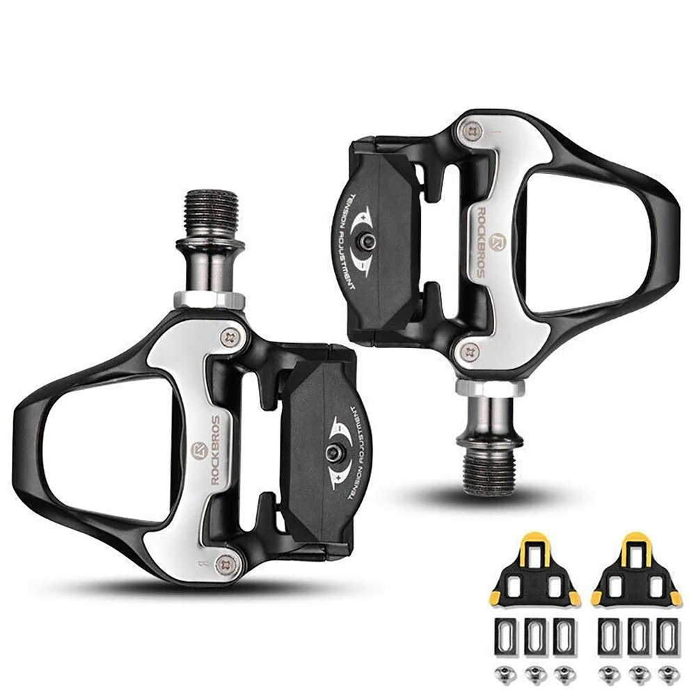 Rockbros LP-RD2BK SPD sistemos pedalų flekai - juoda