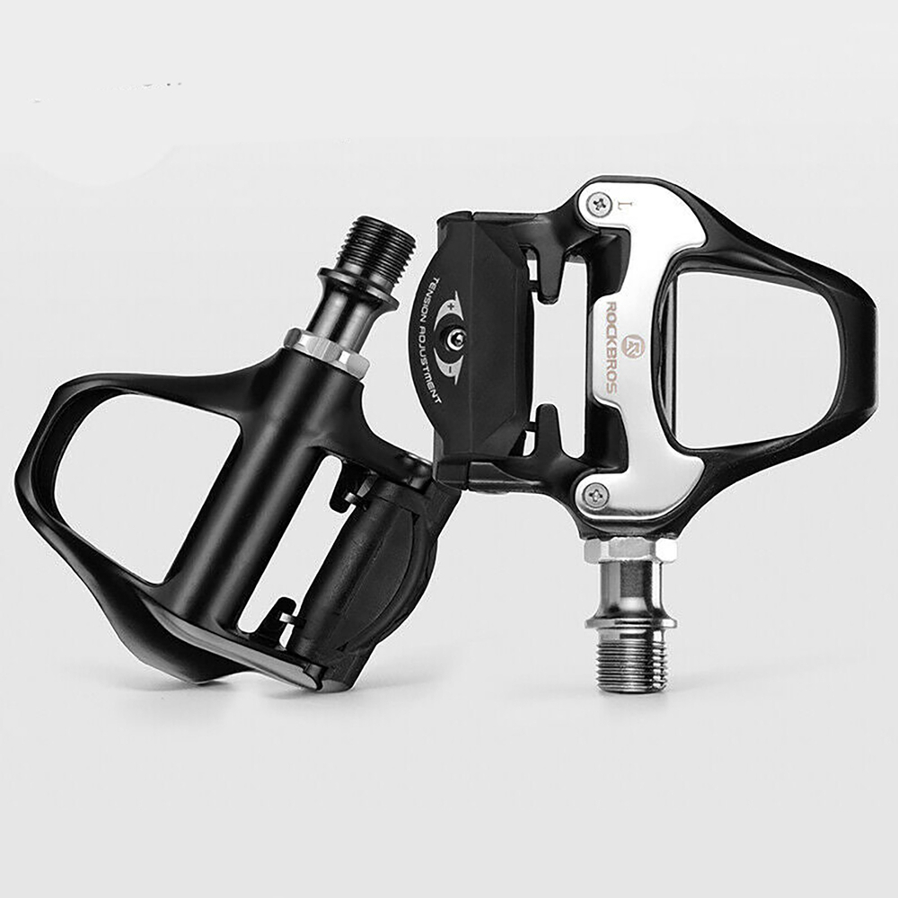 Rockbros LP-RD2BK SPD sistemos pedalų flekai - juoda