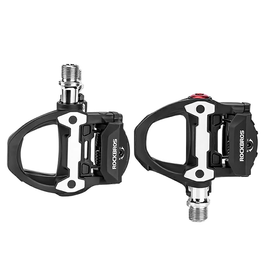 Rockbros P602 9/16" dviračio pedalai su SPD-SL sistema - juodi