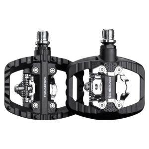 Rockbros PD303 pusiau užrakinami platformos dviračio pedalai - juodi