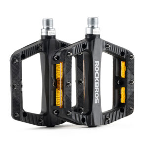 Rockbros BP2501 Atšvaitos Nailoniniai Dviračio Pedalai - Juodi