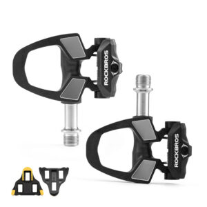 Rockbros RD9 SPD anglies pluošto ir titano lydinių pedalų - juodi