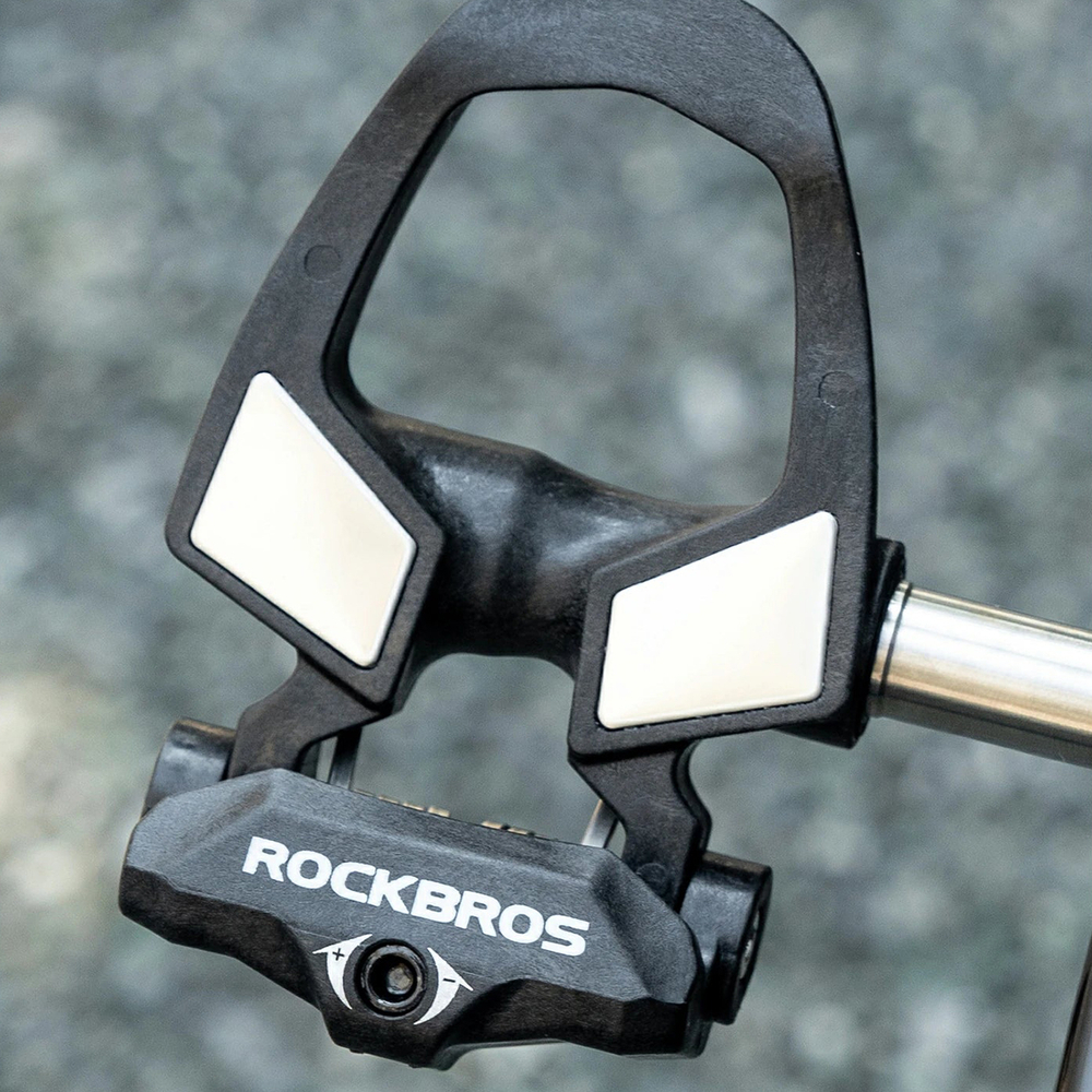 Rockbros RD9 SPD anglies pluošto ir titano lydinių pedalų - juodi