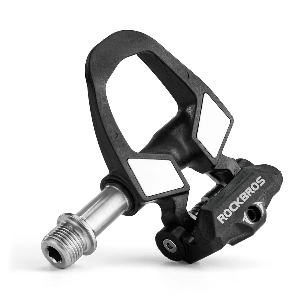 Rockbros RD9 SPD anglies pluošto ir titano lydinių pedalų - juodi