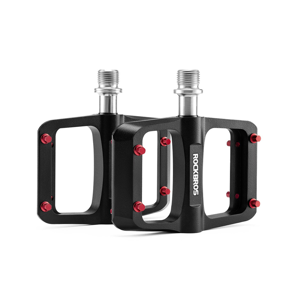 Rockbros BP2603 Platforminiai Dviračio Pedalai su Titano Ašimi ir Magnio Lydinių Guoliais - Juodi