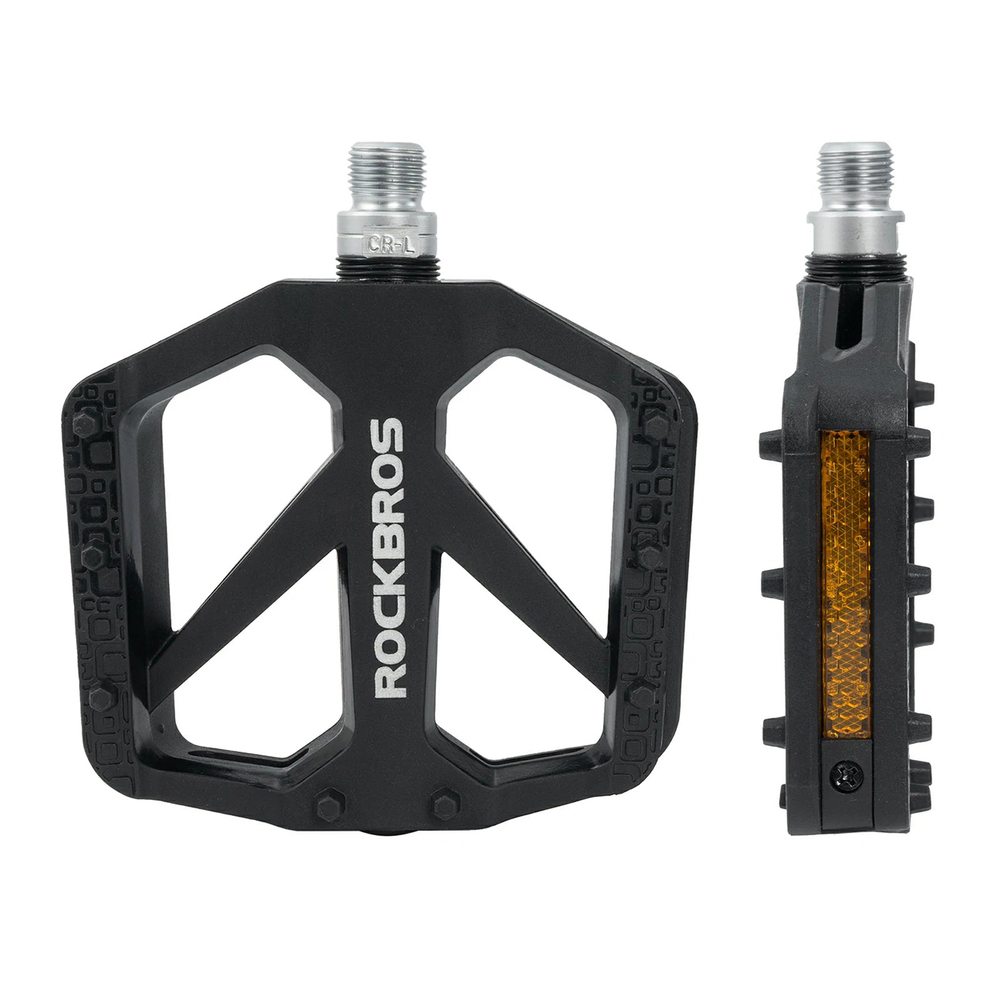 Rockbros BP2602 Nailoniniai Dviračio Pedalai - Juodi