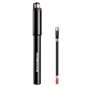 Rockbros SMART-B 150 PSI Mini dviračio pompa Presta ir Schrader vožtuvams - juoda