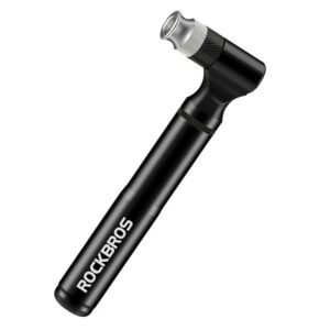 Rockbros JG-PB-11 130 PSI dviračio pompa su rankena ir kamuolio adata - juoda