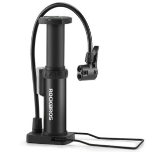 Rockbros 4522L ultra lengva pėdos dviračio pompa - juoda