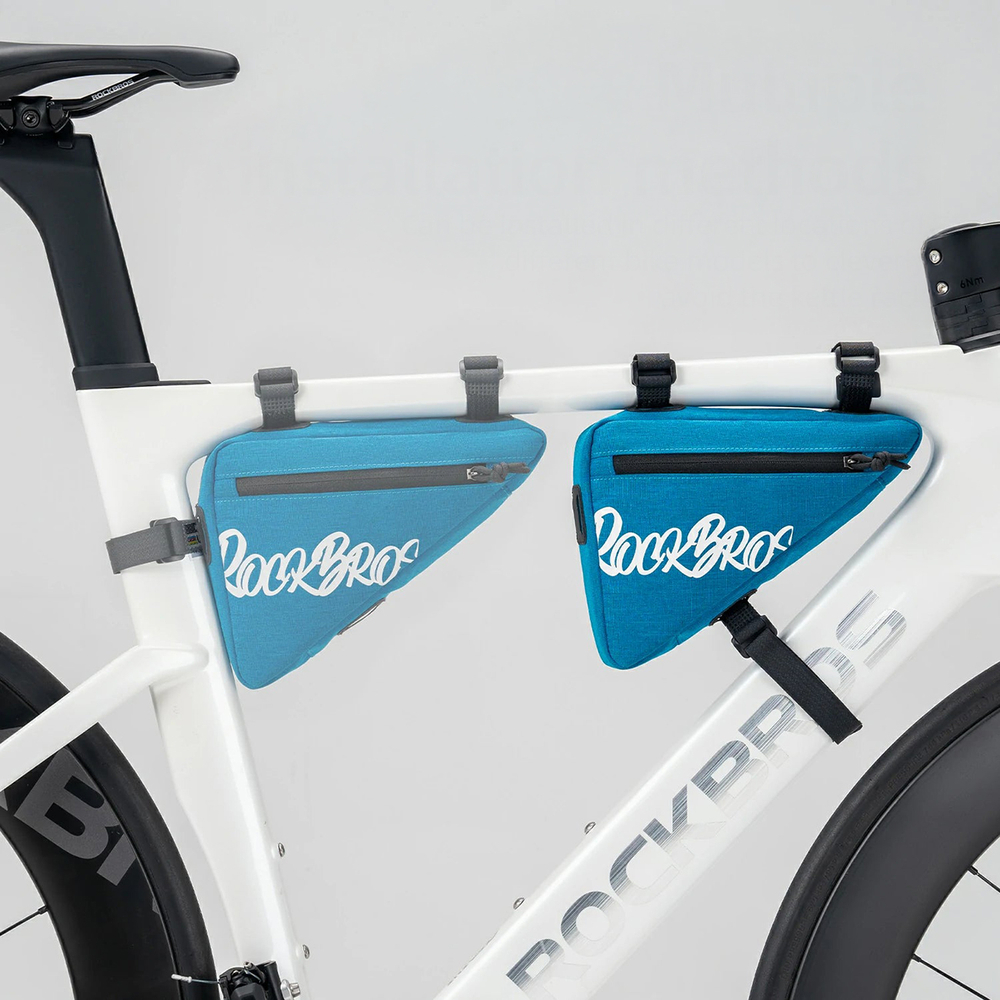 Rockbros G001 Flash Journey trikampio rėmo dviračio krepšys 0.8 l - Mėlynas