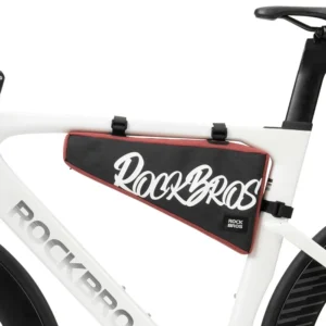 Rockbros G008 Flash Journey trikampis rėmo dviračio krepšys XL 1,9 l – juodas ir raudonas