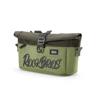 Rockbros W020 dvigubos paskirties priekinė krepšys, dviratis/pečiai - žalia