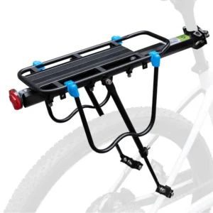 Rockbros Shelves HJ10010 greito montavimo dviračio stelažas su atšvaitais - juoda