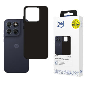 3mk Matt Case Motorola Moto G87 - Juoda