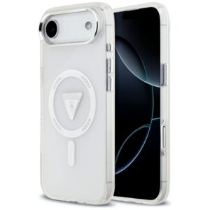 Guess IML Gradient Triangle Logo MagSafe dėklas iPhone Air - skaidrus