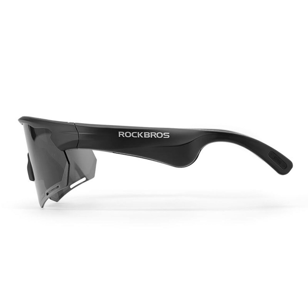 Rockbros SP-251 poliarizuoti dviračio akiniai su Bluetooth audio komplektu - juodas
