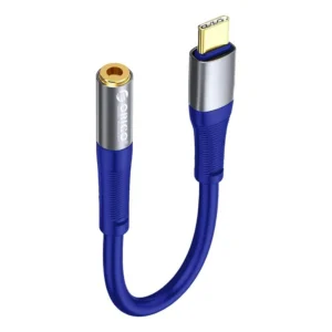 Orico AXC-02 USB-C į 3.5 mm garso lizdą audio kabelis 20 cm - mėlyna