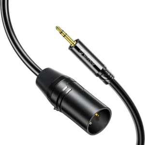 Orico AXKF mini jack 3.5 mm į XLR moterišką garso kabelį 5 m - juodas