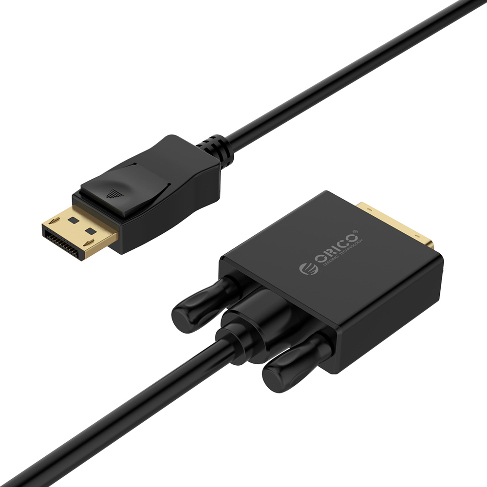 Orico XD-DTD DisplayPort į DVI 4K Kabelis 2m - Juoda