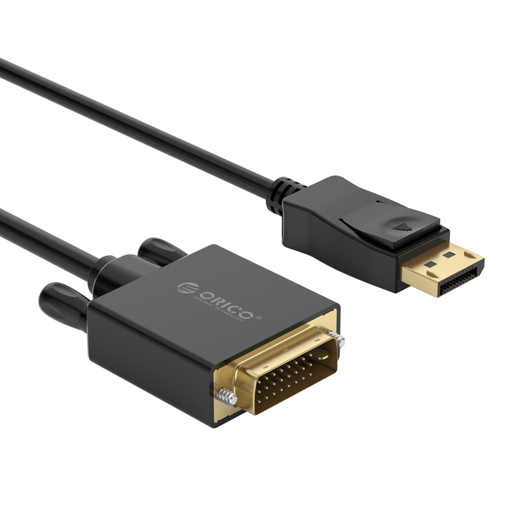 Orico XD-DTD DisplayPort į DVI 4K Kabelis 2m - Juoda