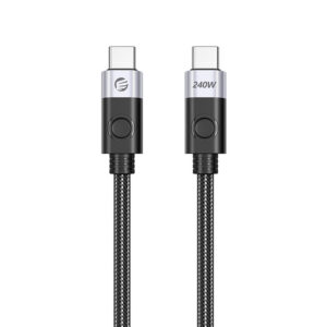 Orico CC240 USB-C to USB-C kabelis 240W USB4 40Gb/s 8K 60Hz 0.5m - juodas
