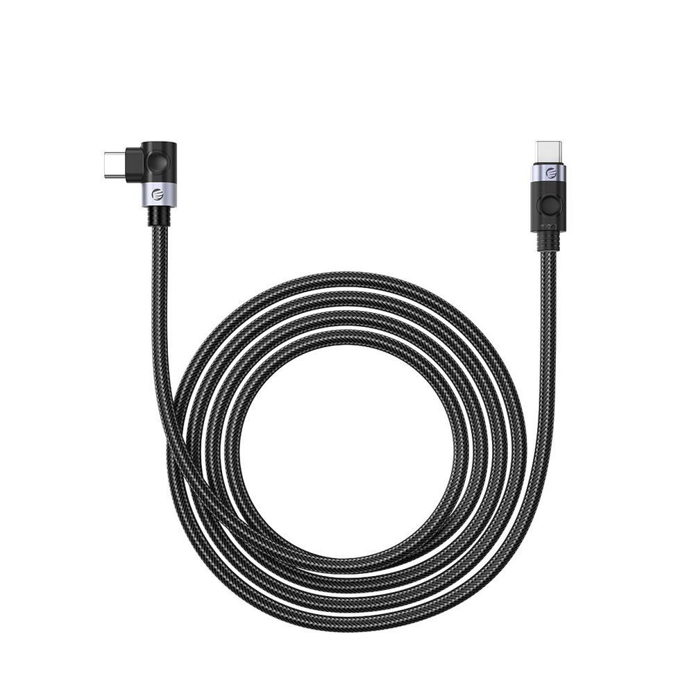 USB-C - USB-C kabelis Orico C2CW kampu PD 100 W 480 Mb/s 0,5 m - juodas