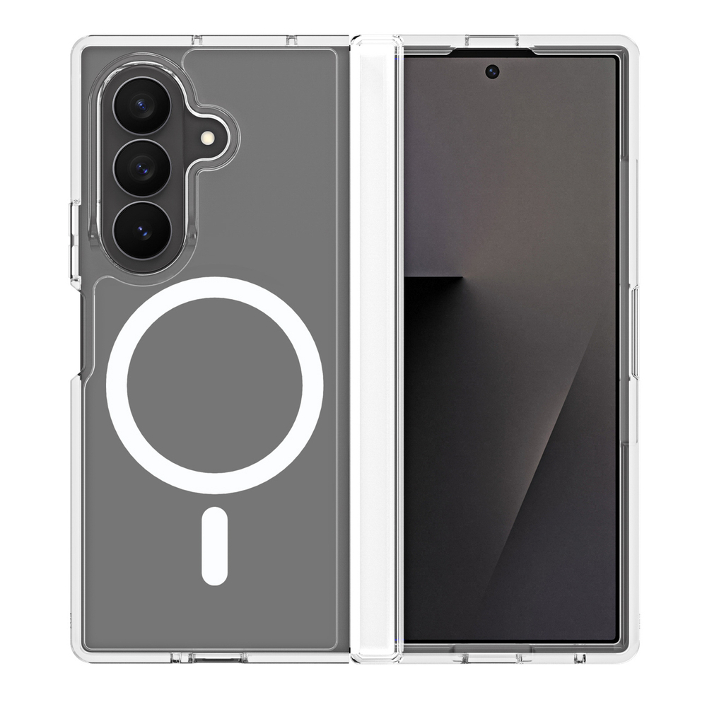 Dux Ducis Clin Mag dėklas Samsung Galaxy Z Fold 8 / Z Fold 7 suderinama su MagSafe - Skaidri