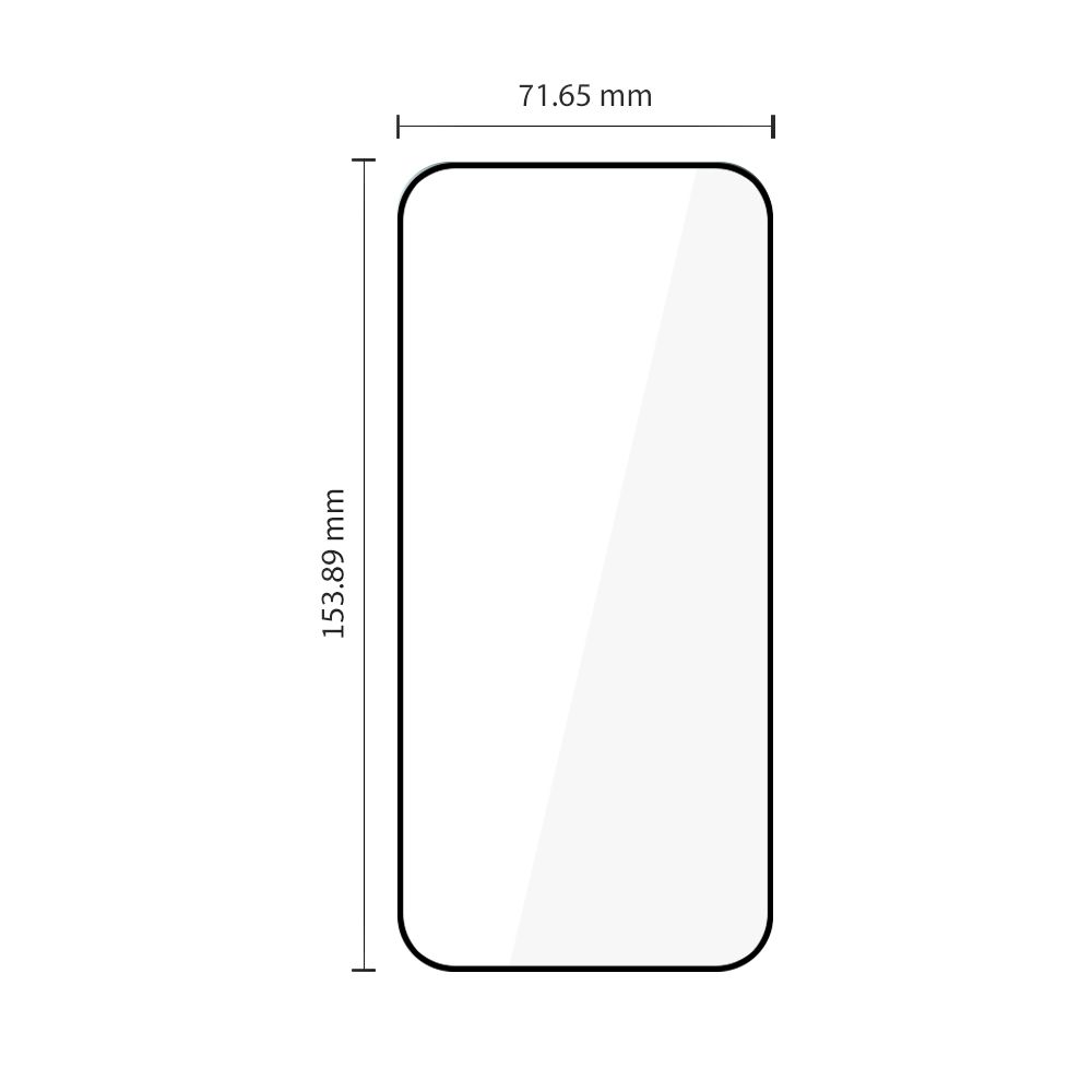 Apsauginis stiklas Tech-Protect Glass Fit+ 2 vnt. Xiaomi 17T, juodas